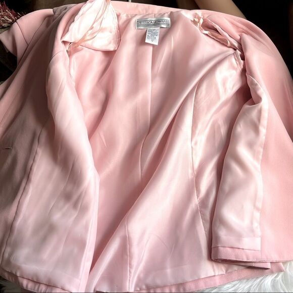 Jessica Howard Pink Blazer & Dress 2-pc Set Sz 12 - Picture 13 of 15